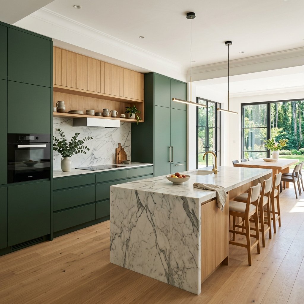 Olive Contemporary Kitchen