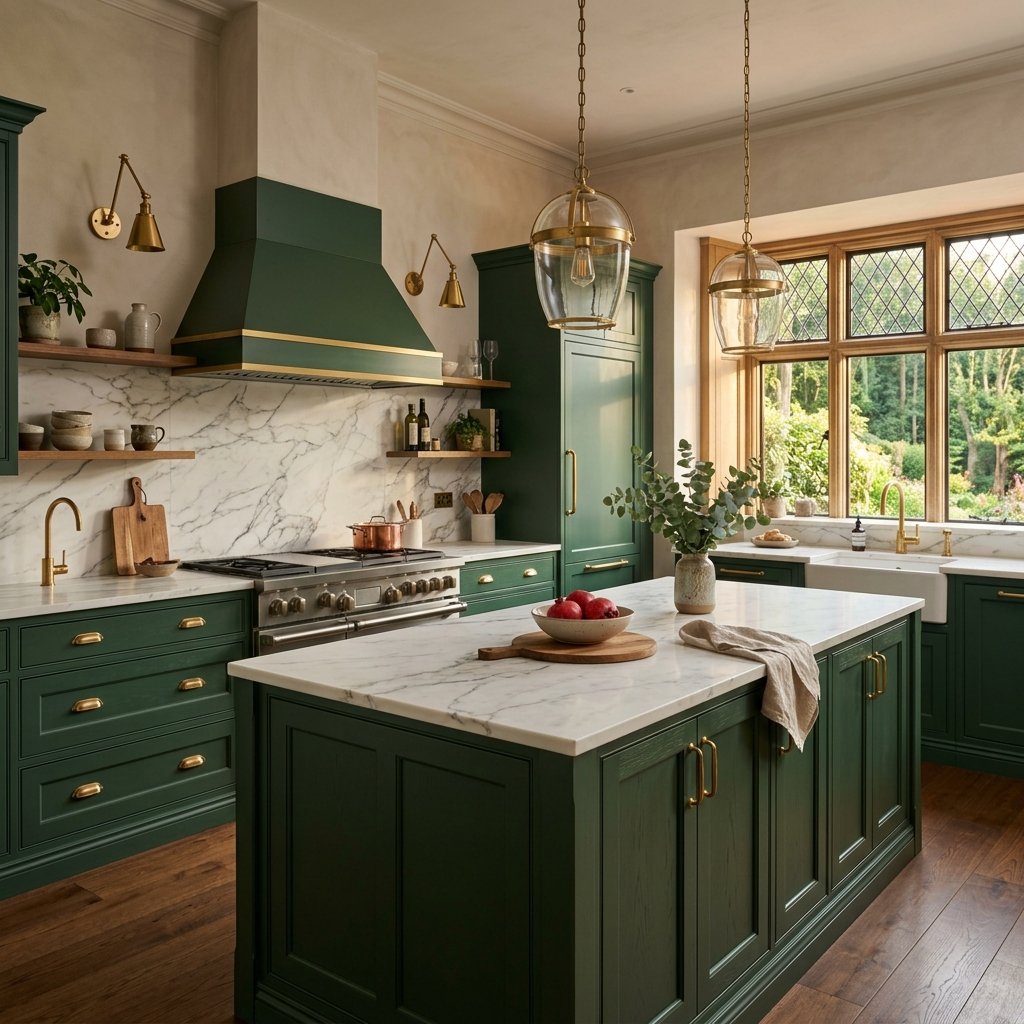 Emerald Velvet Kitchen