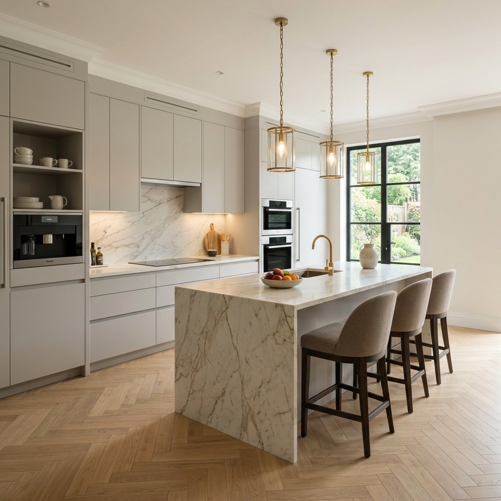 Silk Grey Contemporary Kitchen